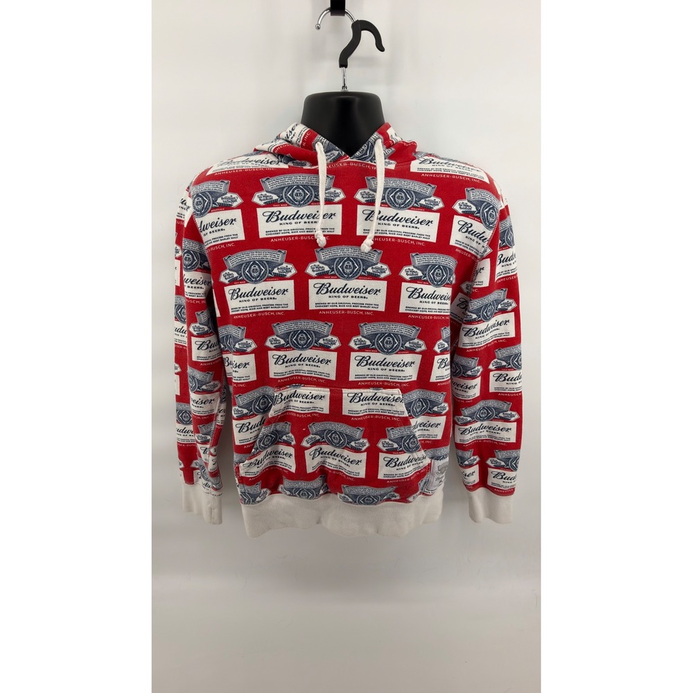 HUF Budweiser‎ Collaboration Classic H Pullover Hoodie Red Men's Size Small